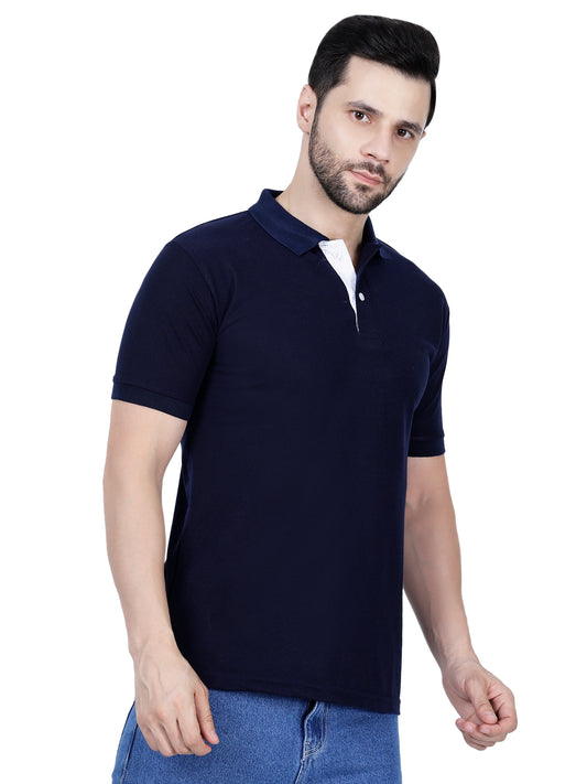 Rising Angel Premium Polo T-Shirt – Navy Blue