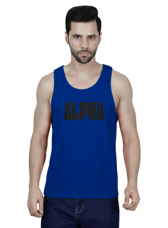 Rising Angel Men’s Gym Vest – Royal Blue | Activewear Collection