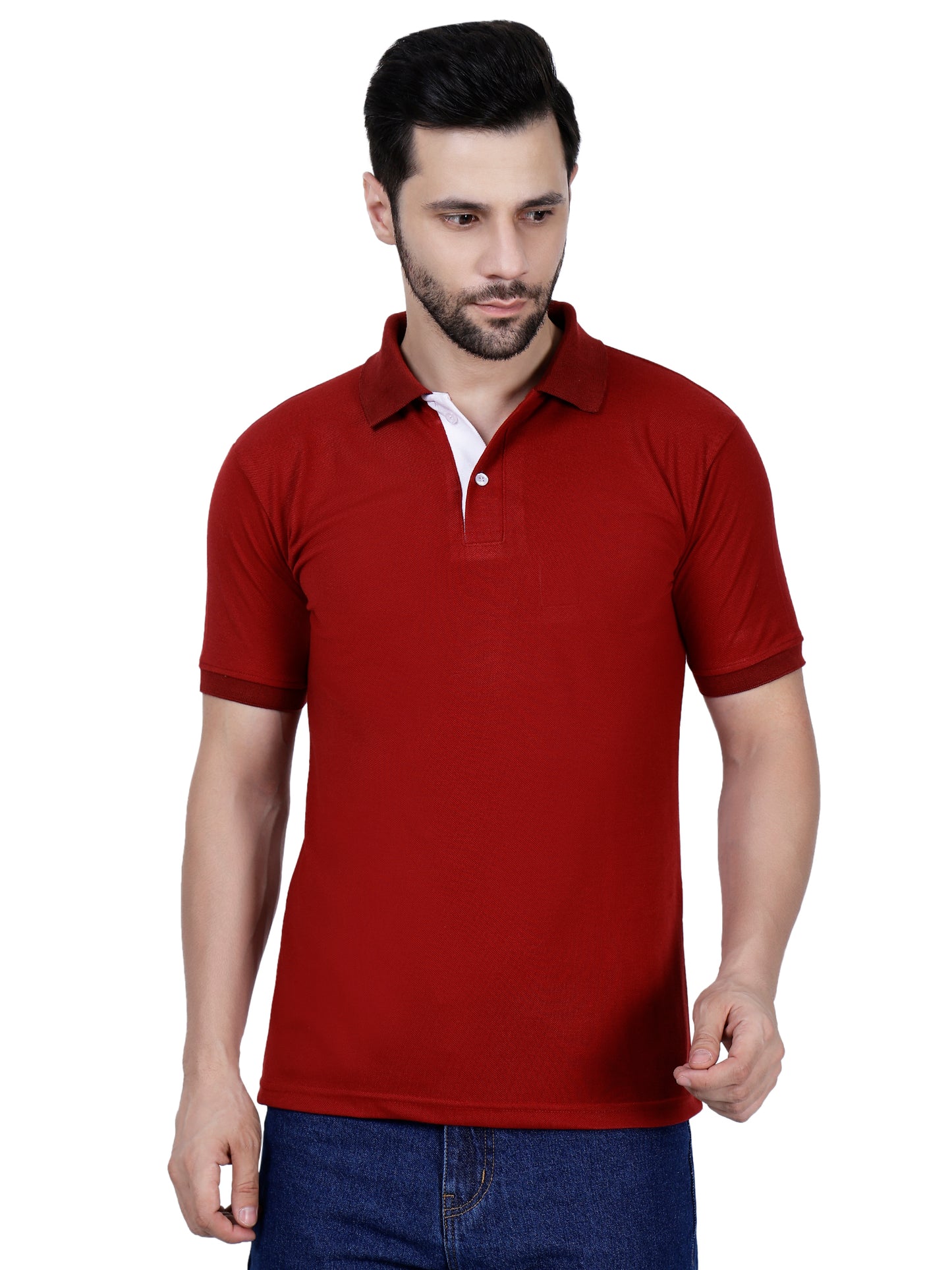 Rising Angel Premium Polo T-Shirt – Maroon