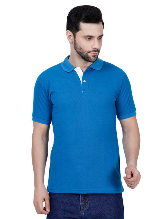 Rising Angel Premium Polo T-Shirt – Blue